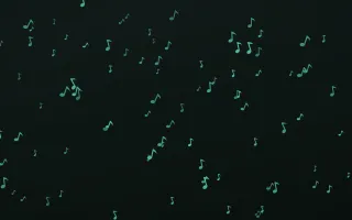 Mint Noir Notes — dark green and black playful background