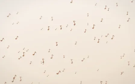 Mocha Milk Notes — light orange and white playful background