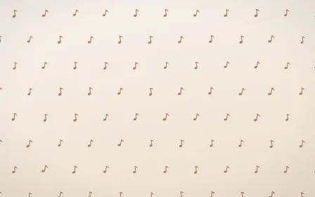 Mocha Milk Notes Tiled — light orange and white playful background