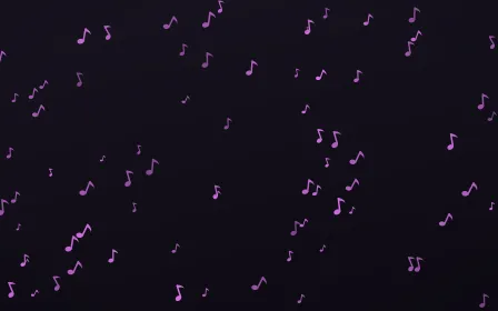 Neon Noir Notes — dark purple, teal and black playful background