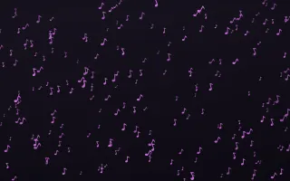 Neon Noir Notes Dense III — dark purple, teal and black playful background, variation III