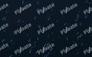 Ocean Ink Notes II — dark blue playful background, variation II