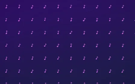 Plum Notes — dark purple playful background