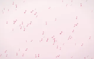 Rosewater Notes — light pink and white playful background
