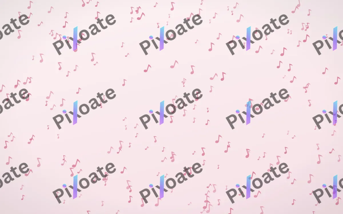 Rosewater Notes Dense — light pink and white playful background