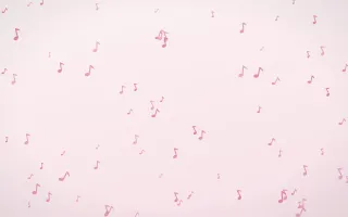 Rosewater Notes II — light pink and white playful background, variation II