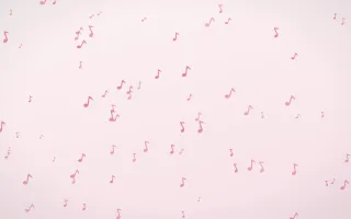 Rosewater Notes III — light pink and white playful background, variation III