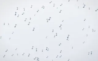 Slate Mist Notes III — light blue and white playful background, variation III