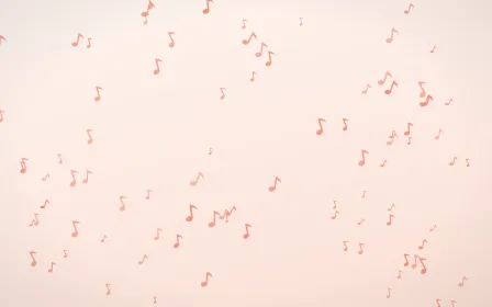 Sorbet Notes — light red, orange and white playful background