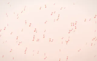 Sorbet Notes II — light red, orange and white playful background, variation II