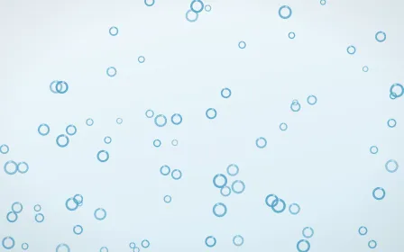 Arctic Frost Rings — light blue and white playful background