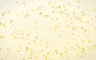 Buttercream Rings Dense — light gold, yellow and white playful background