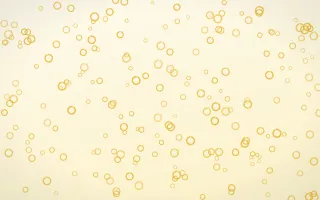 Buttercream Rings Dense II — light gold, yellow and white playful background, variation II