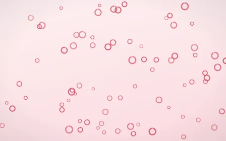 Cherry Soda Rings — light red and white playful background