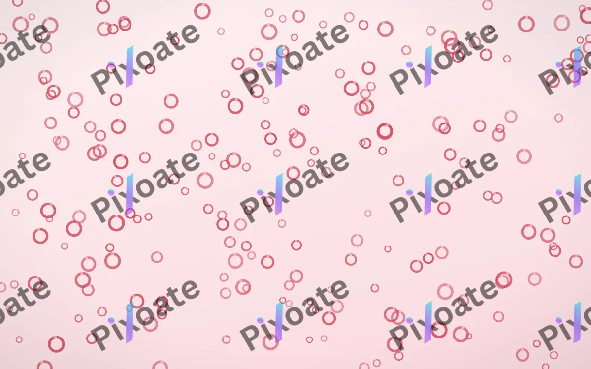 Cherry Soda Rings Dense — light red and white playful background