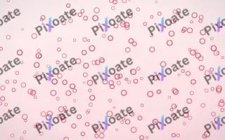 Cherry Soda Rings Dense III — light red and white playful background, variation III