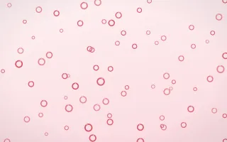 Cherry Soda Rings II — light red and white playful background, variation II