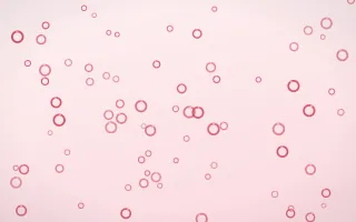 Cherry Soda Rings III — light red and white playful background, variation III