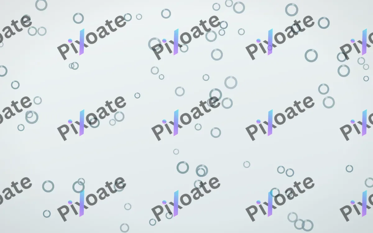 Coastal Fog Rings — light blue and white playful background
