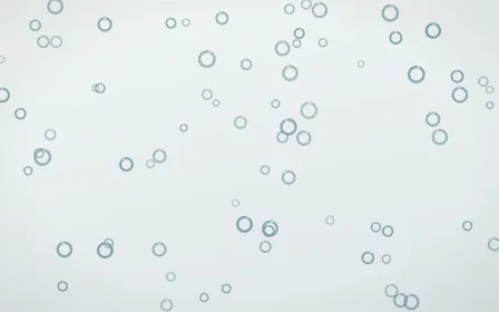 Coastal Fog Rings — light blue and white playful background