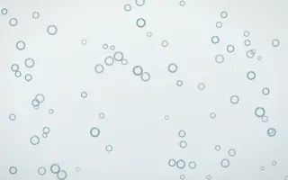 Coastal Fog Rings II — light blue and white playful background, variation II