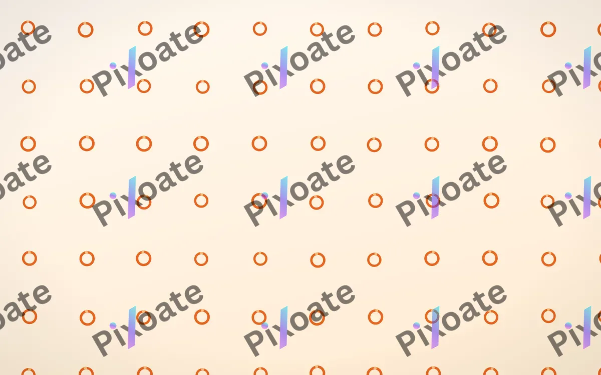 Coral Rings — light orange and white playful background