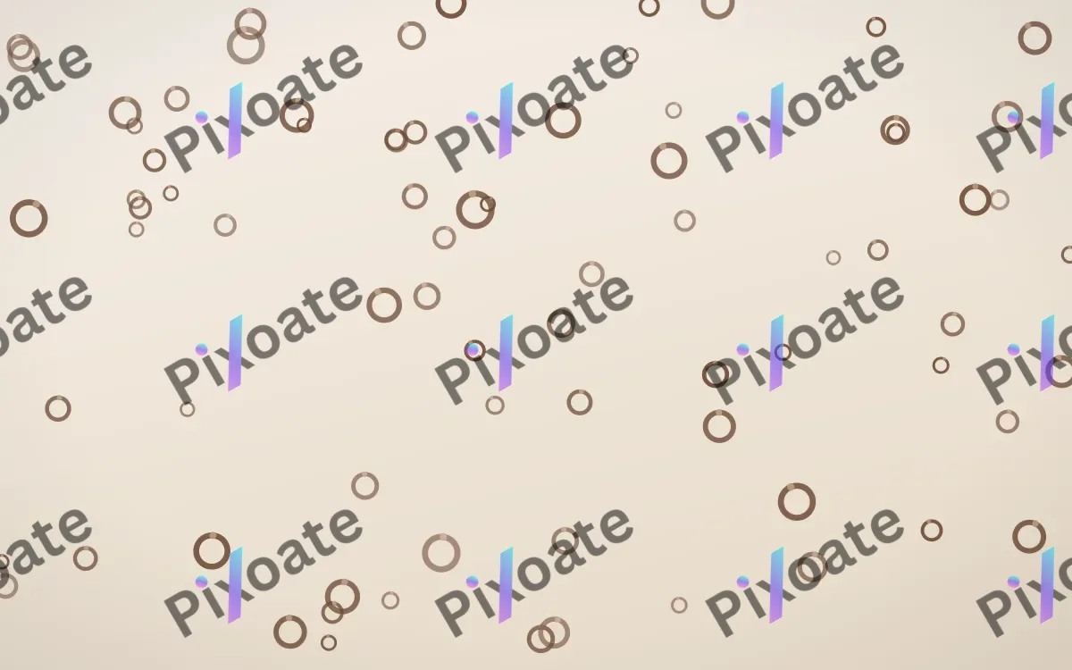 Espresso Rings — light brown, orange and beige playful background