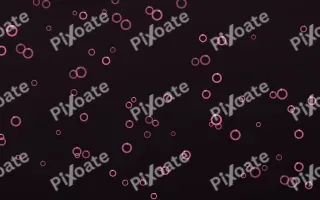 Flamingo Noir Rings — dark pink and black playful background