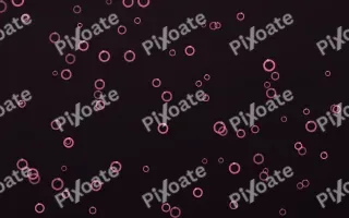Flamingo Noir Rings II — dark pink and black playful background, variation II