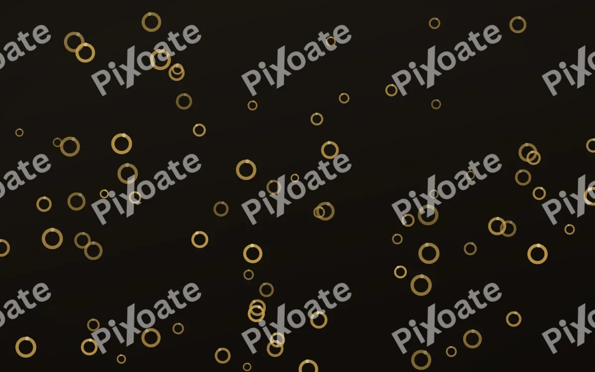 Golden Noir Rings — dark gold, yellow and black playful background
