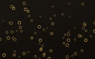 Golden Noir Rings — dark gold, yellow and black playful background