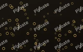 Golden Noir Rings — dark gold, yellow and black playful background