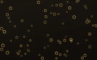 Golden Noir Rings III — dark gold, yellow and black playful background, variation III