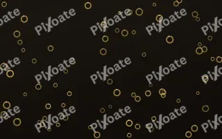 Golden Noir Rings III — dark gold, yellow and black playful background, variation III