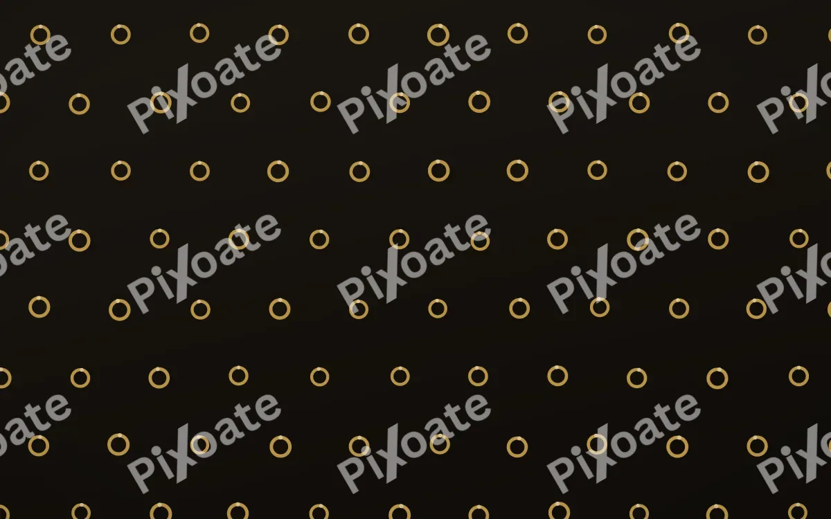 Golden Noir Rings Tiled — dark gold, yellow and black playful background