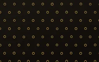 Golden Noir Rings Tiled — dark gold, yellow and black playful background