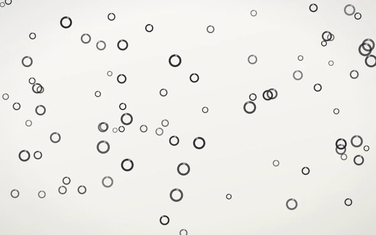 Inkline Rings — light grey and white playful background