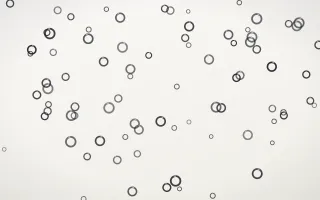 Inkline Rings II — light grey and white playful background, variation II