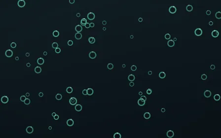 Midnight Garden Rings — dark green and black playful background