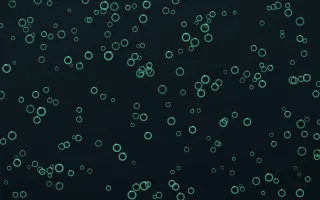 Midnight Garden Rings Dense — dark green and black playful background