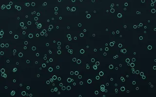 Midnight Garden Rings Dense II — dark green and black playful background, variation II