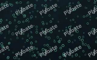 Midnight Garden Rings Dense II — dark green and black playful background, variation II