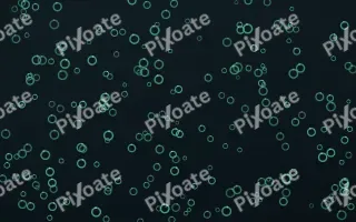 Midnight Garden Rings Dense III — dark green and black playful background, variation III