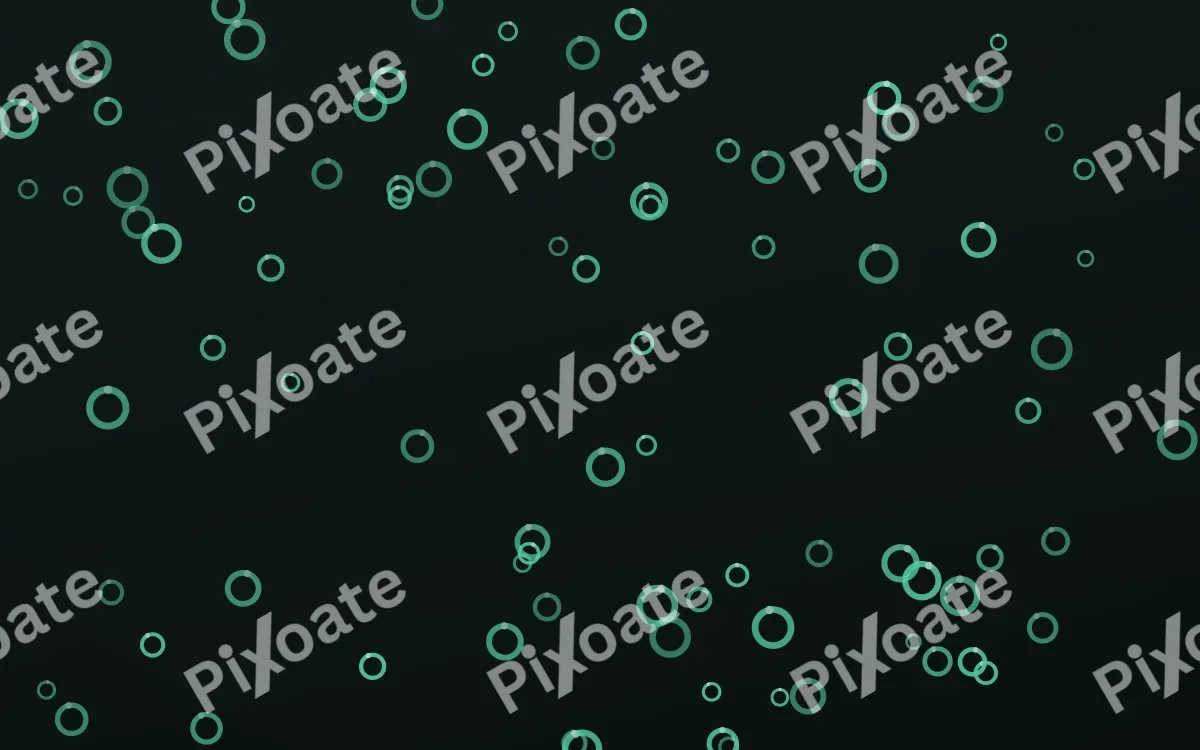 Mint Noir Rings — dark green and black playful background