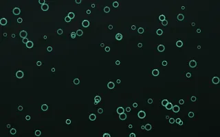Mint Noir Rings — dark green and black playful background