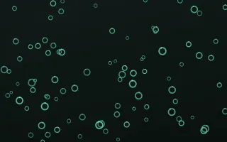 Mint Noir Rings II — dark green and black playful background, variation II