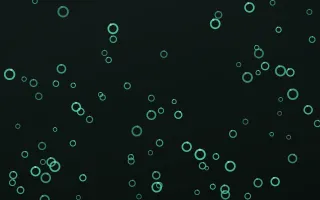 Mint Noir Rings III — dark green and black playful background, variation III