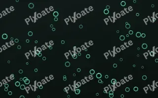 Mint Noir Rings III — dark green and black playful background, variation III