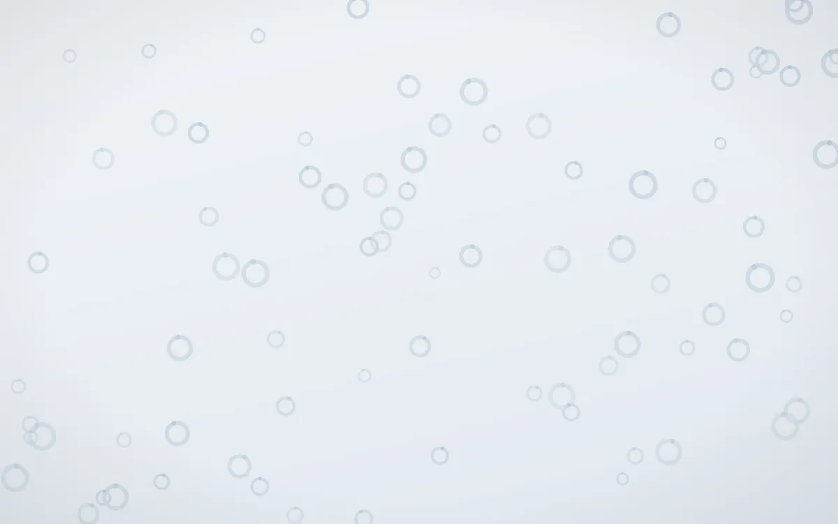 Mist Blue Rings — light blue and white playful background