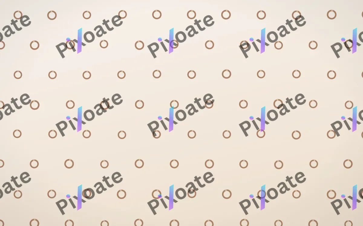 Mocha Milk Rings Tiled — light orange and white playful background